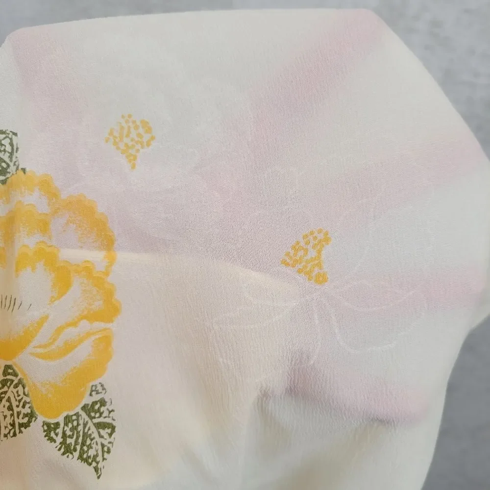 Vintage Nylon Floral Scarf
